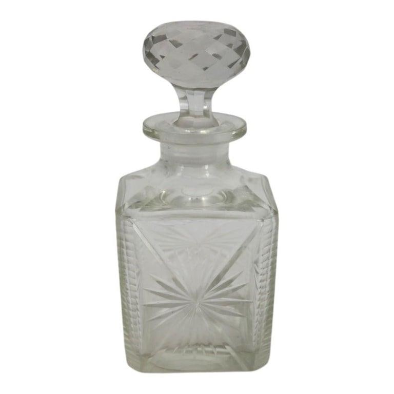 Four Vintage Dimiutive Cut & Pressed Glass Spirit Decanters C1940 - 11