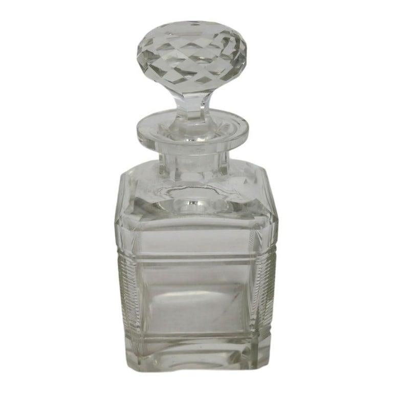 Four Vintage Dimiutive Cut & Pressed Glass Spirit Decanters C1940 - 3