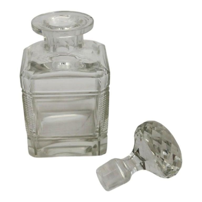Four Vintage Dimiutive Cut & Pressed Glass Spirit Decanters C1940 - 4