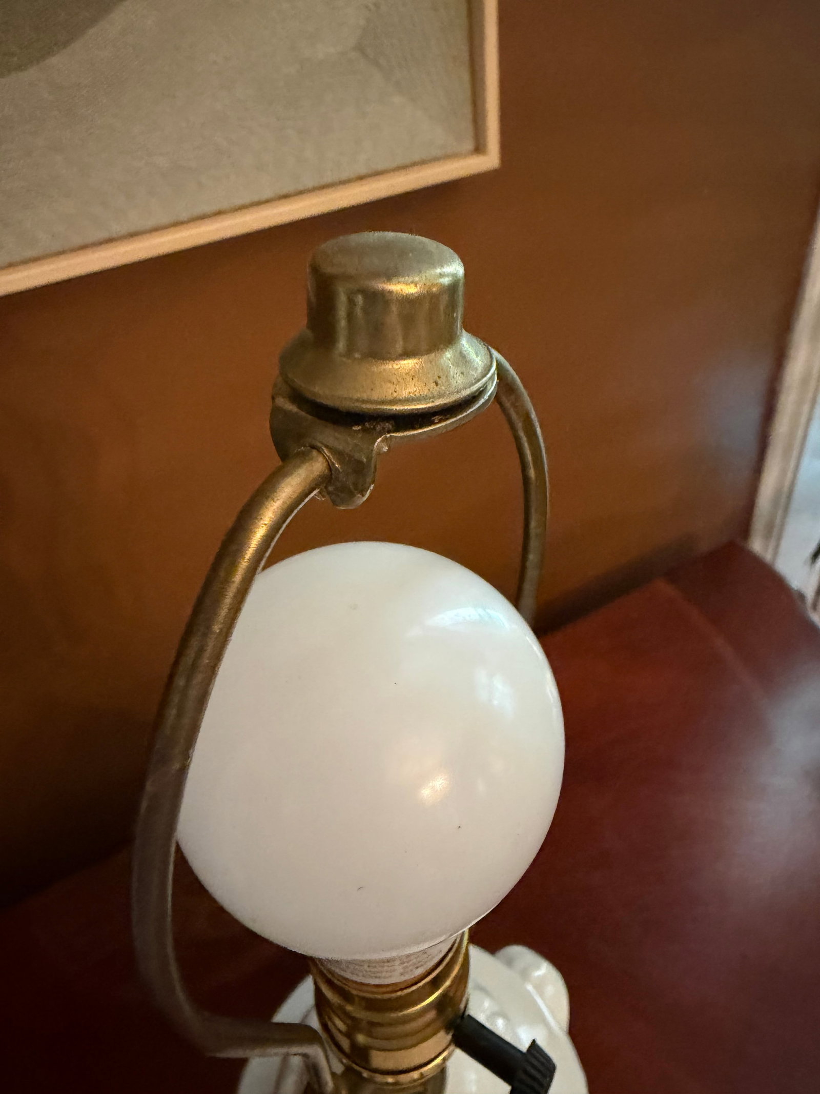 Wedgwood Napoleon Ivy Porcelain Table Lamp Ram's Head ca.1960s - 9