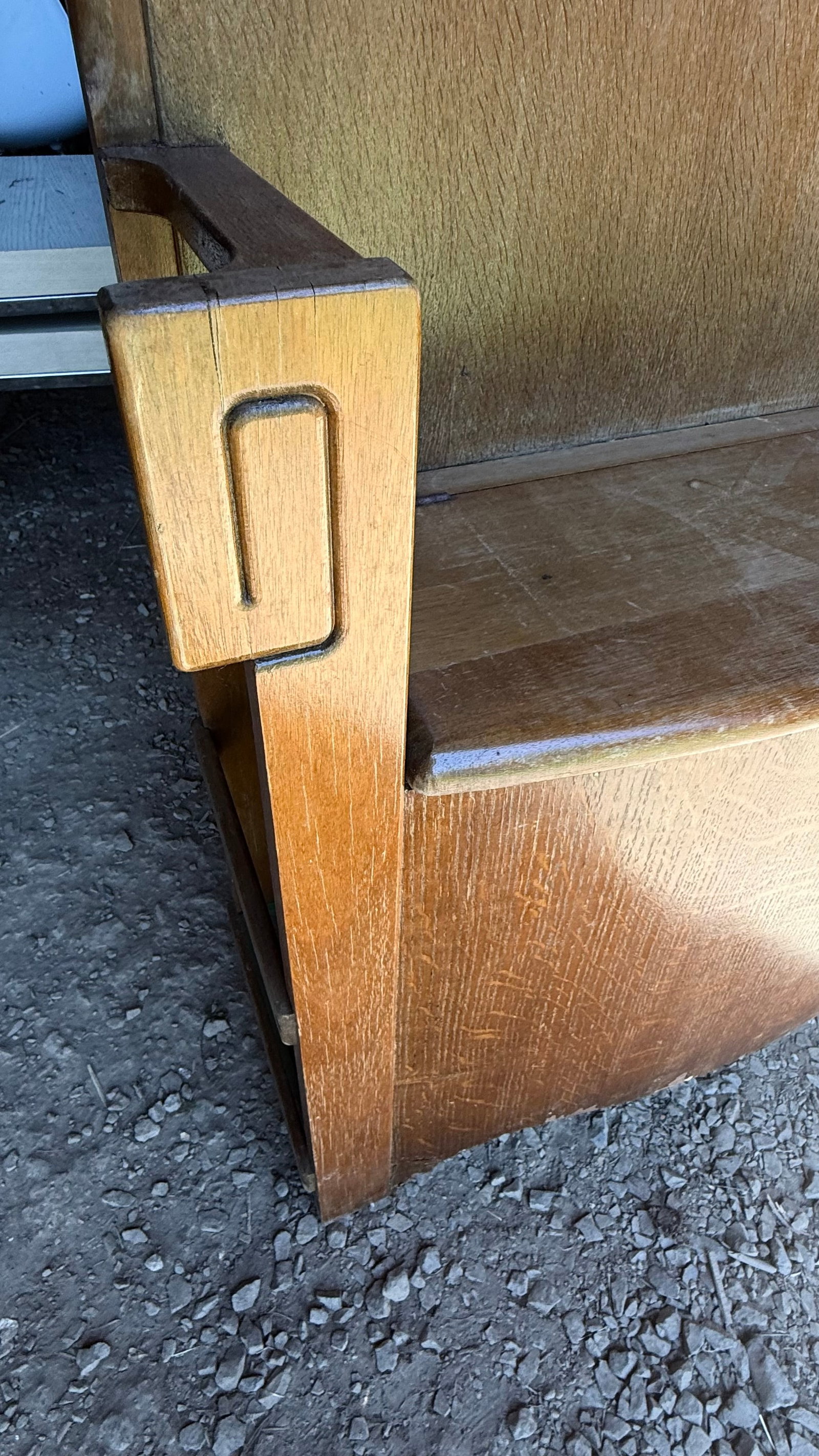 1930s Arts & Crafts Hall British Tree With Mirror and Storage Bench by Harris Lebus - 4