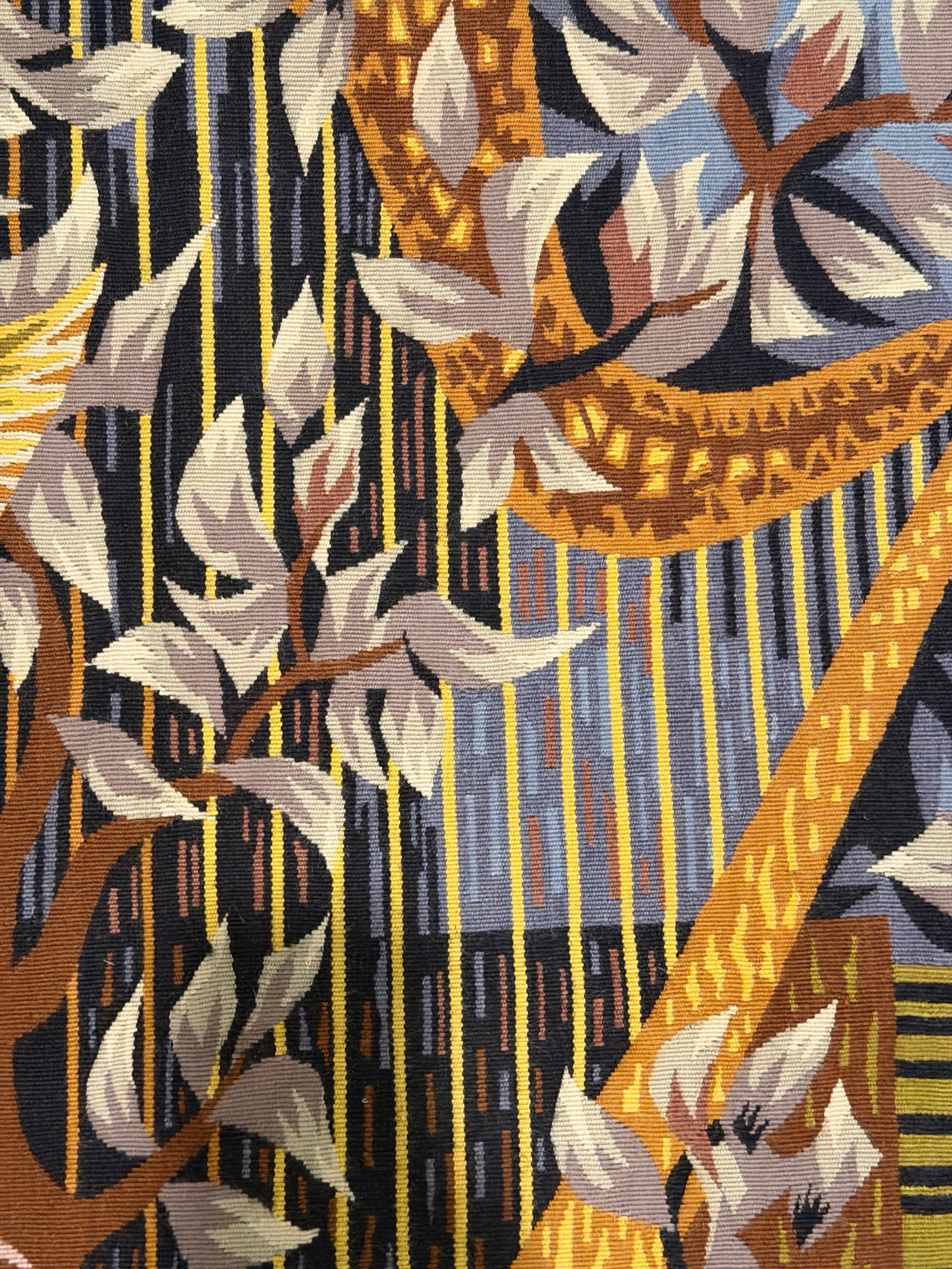 20th C. Mid-Century Modern Tapestry "Concert ChampÃªtre" Signed by Simon Chaye 3'9" X 5'3" - 11