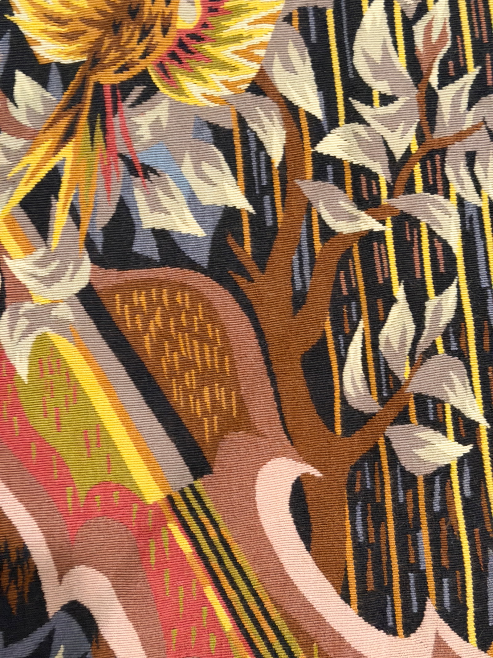 20th C. Mid-Century Modern Tapestry "Concert ChampÃªtre" Signed by Simon Chaye 3'9" X 5'3" - 8