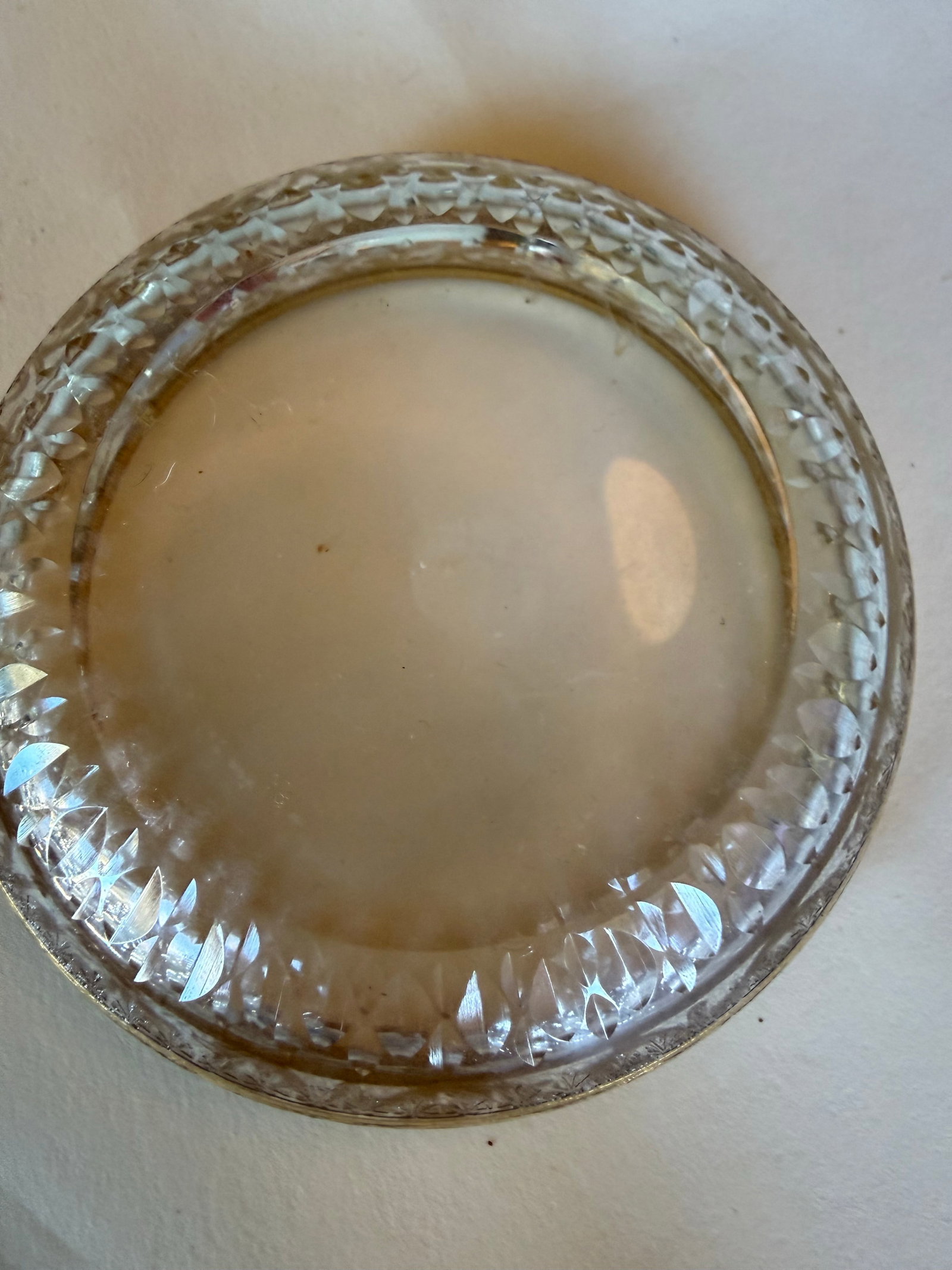 1900s Set of 8 Saint-Louis "Thistle Gold" Crystal Bowls "” Signed - 5