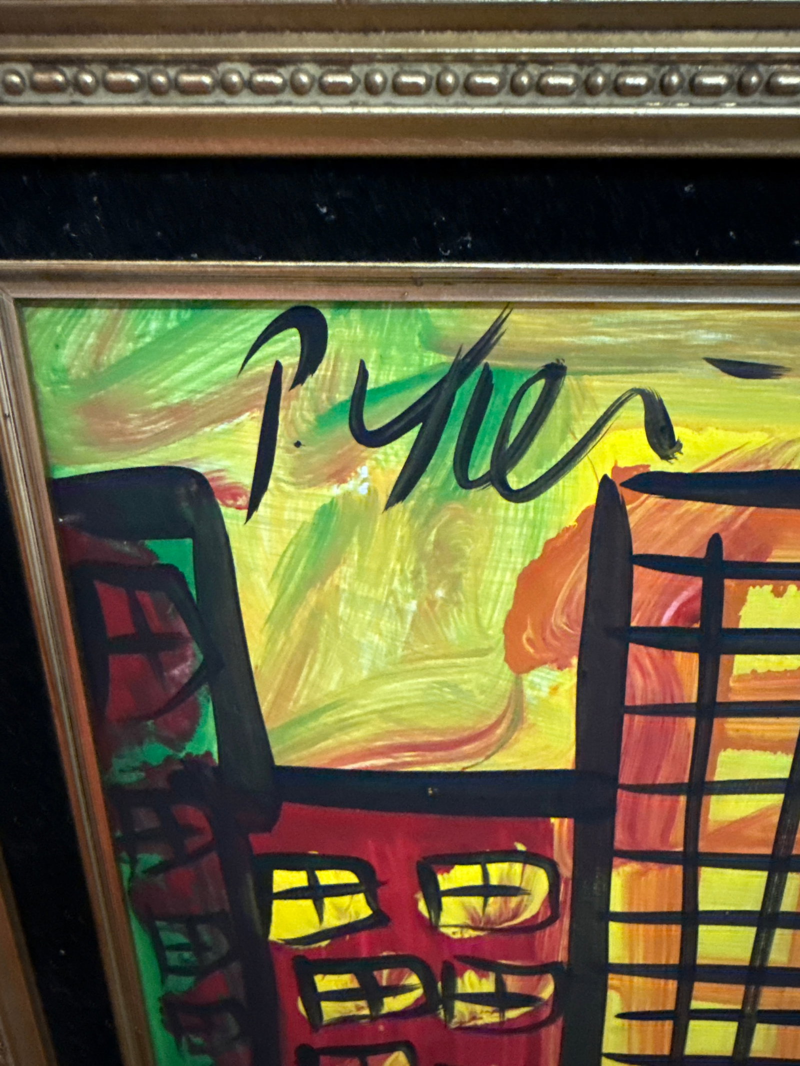1970s Original Peter Keil Nyc Buildings Abstract Painting - 3