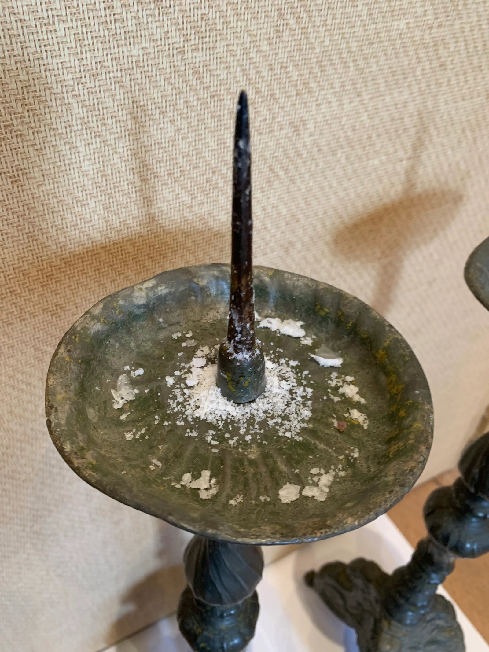Early 20th Century Antique Austrian Altar Candle Holders - a Pair - 8