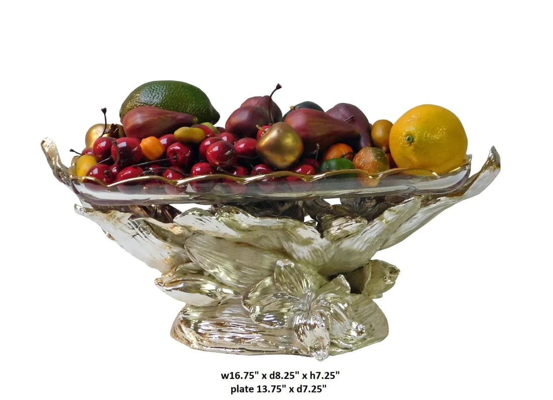 Fiberglass & Glass Fruit Bowl - 5
