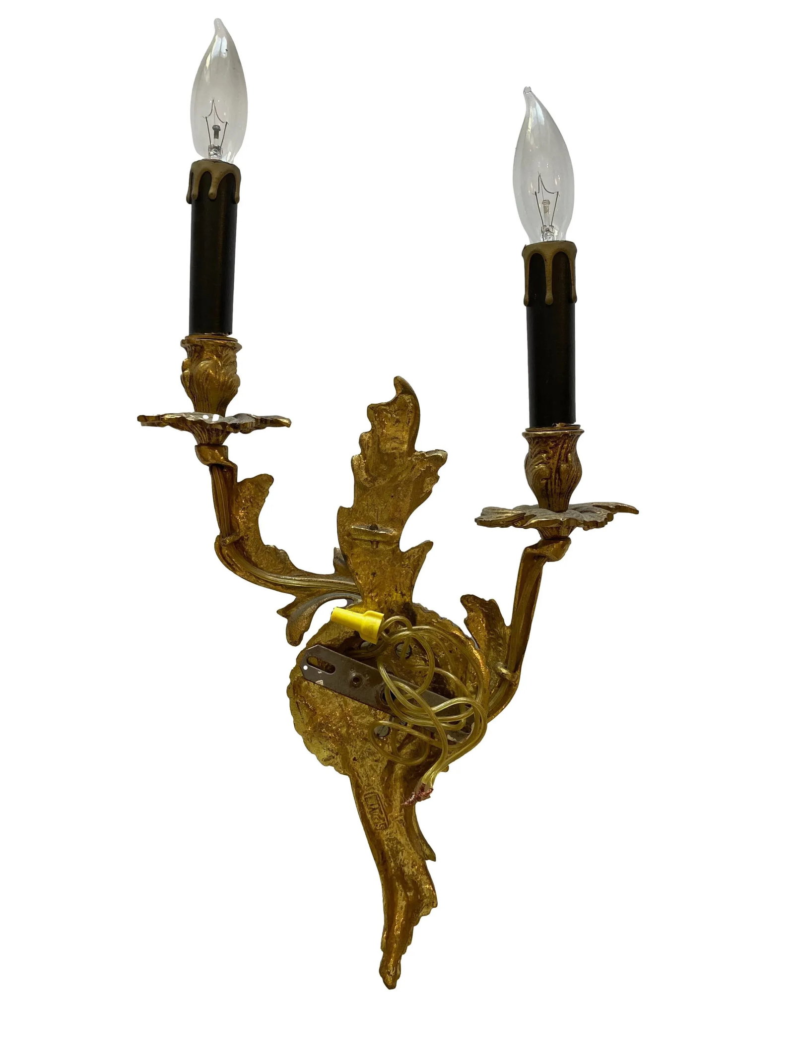 1960s Gilt Bronze Louis XV Style Sconces, Pair - 3
