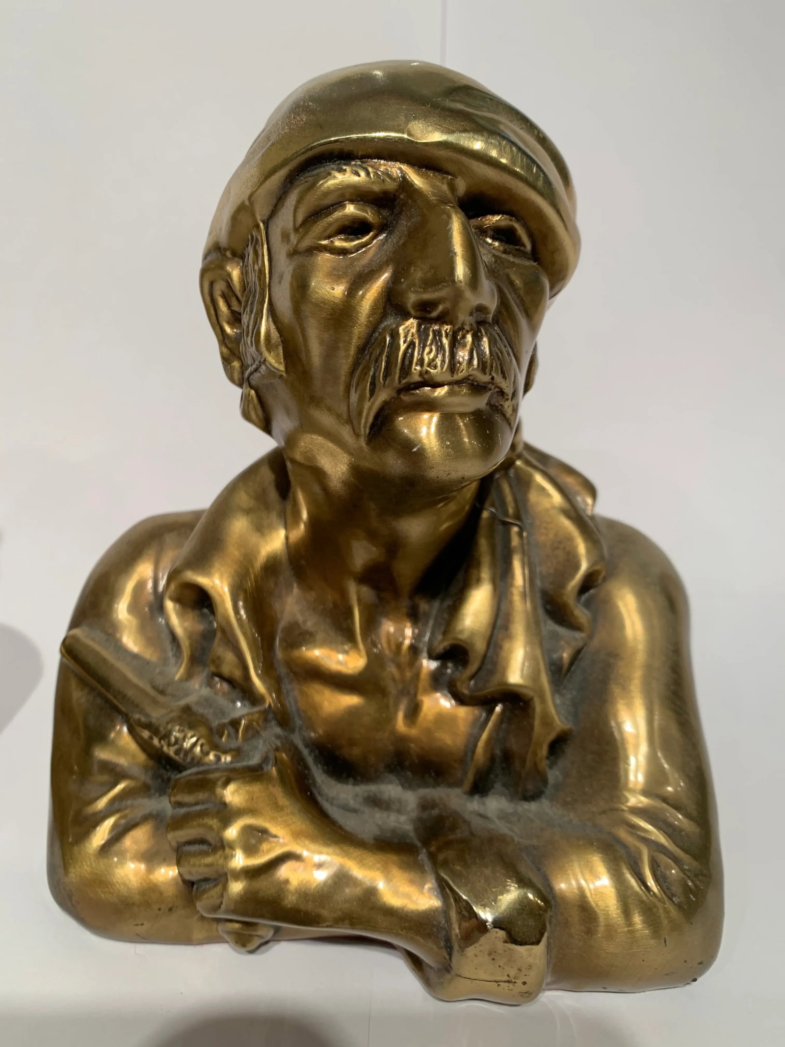 1950s Spanish Men Brass Statues - a Pair - 5