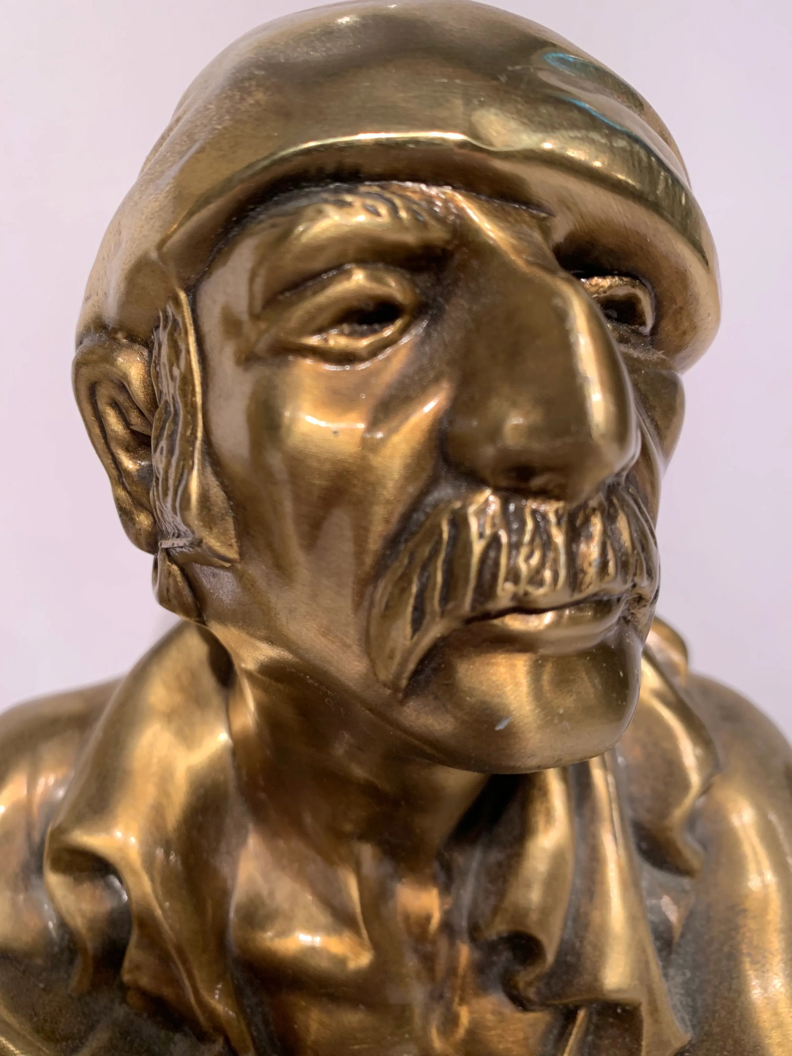 1950s Spanish Men Brass Statues - a Pair - 6