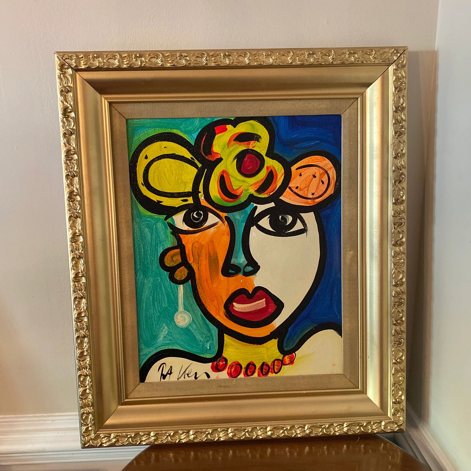 1970s Original Peter Keil Abstract Painting Framed - 9