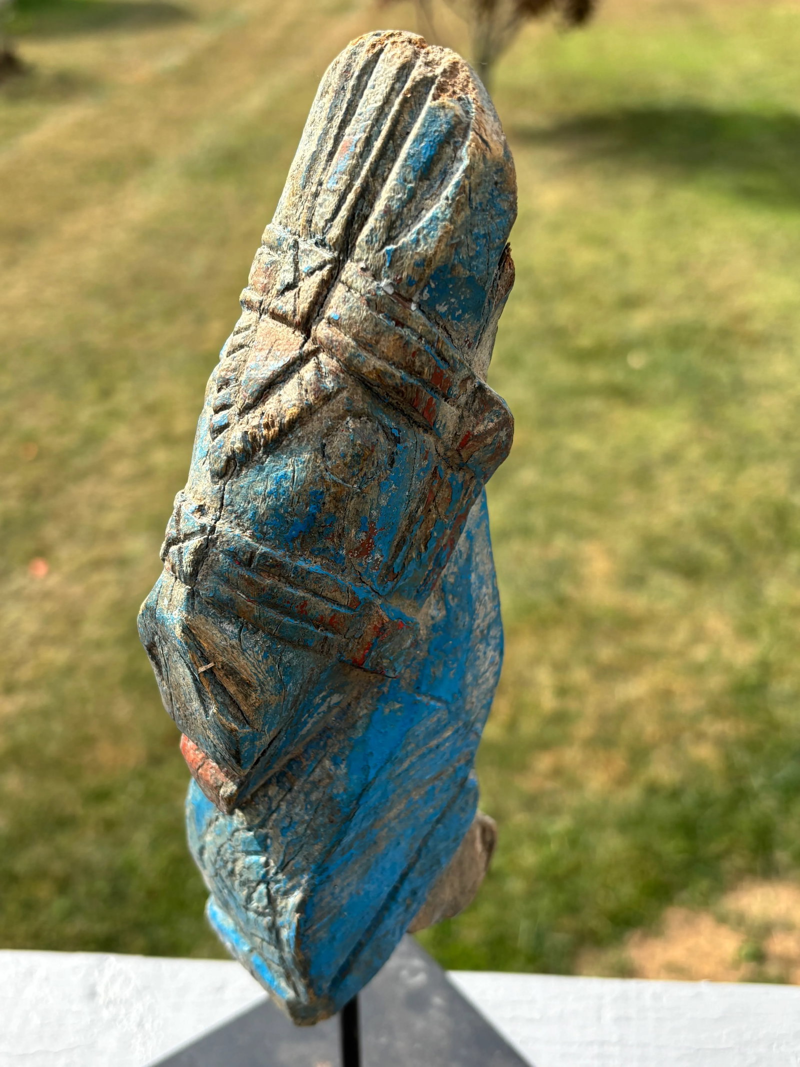 18th./19th. C. Architectural Fragment on Museum Mount - Palace Horse With Regal Tack - 11