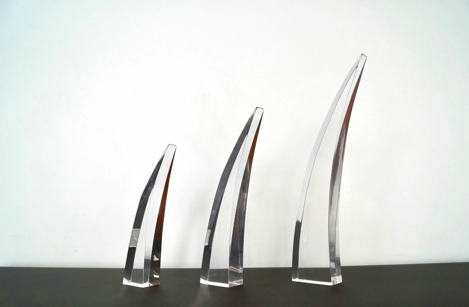 1960's Mid-Century Modern Lucite Sculptures - Set of Three - 13