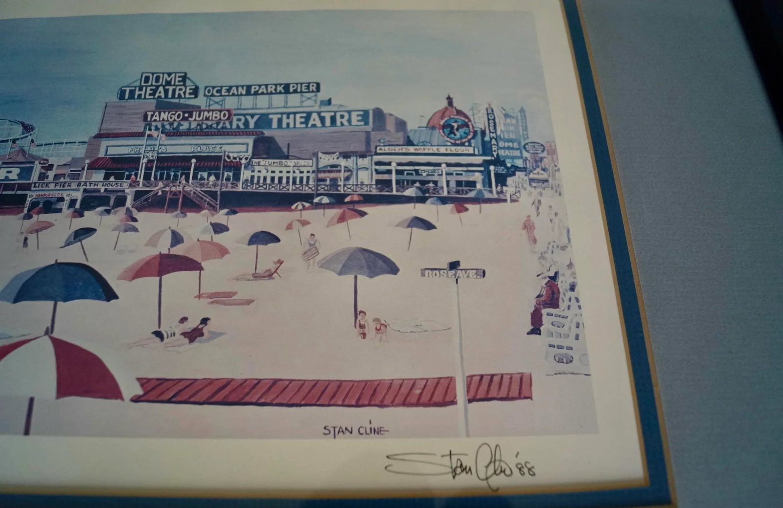 Vintage Los Angeles Stanley Cline Signed Lithograph - 8