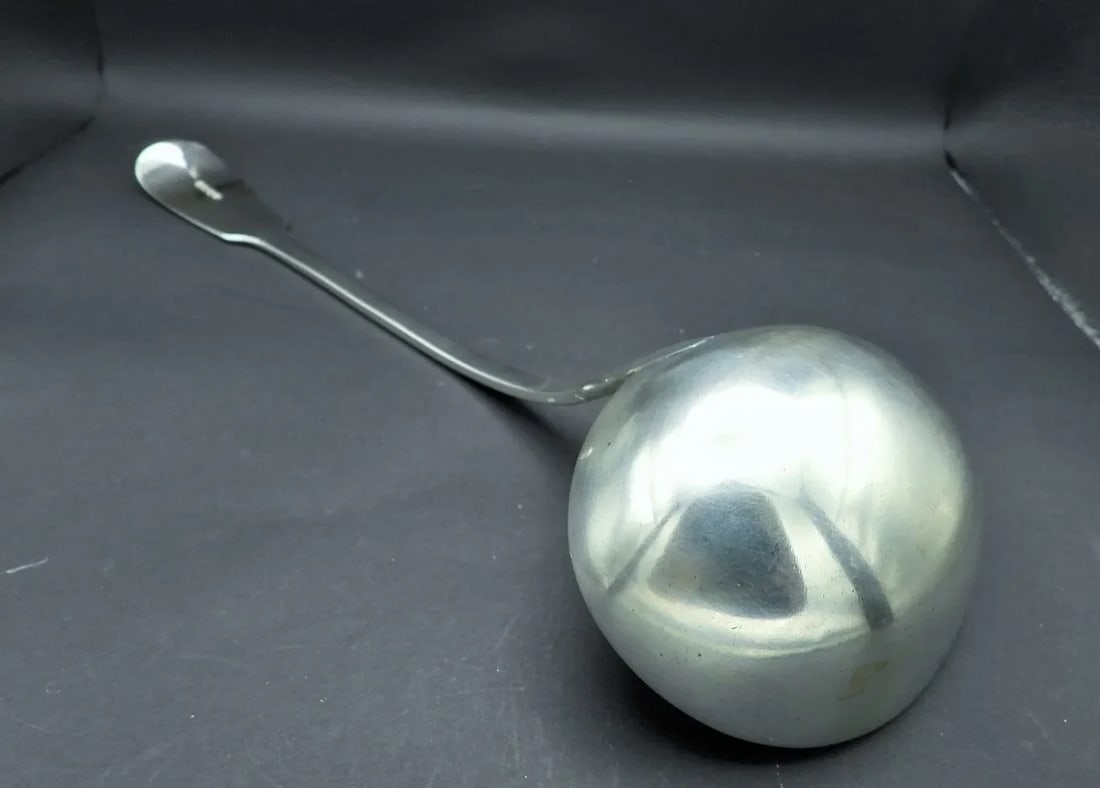 Antique Sterling Silver William Chawner II London Soup Wedding Punch Ladle, 1832 - 5