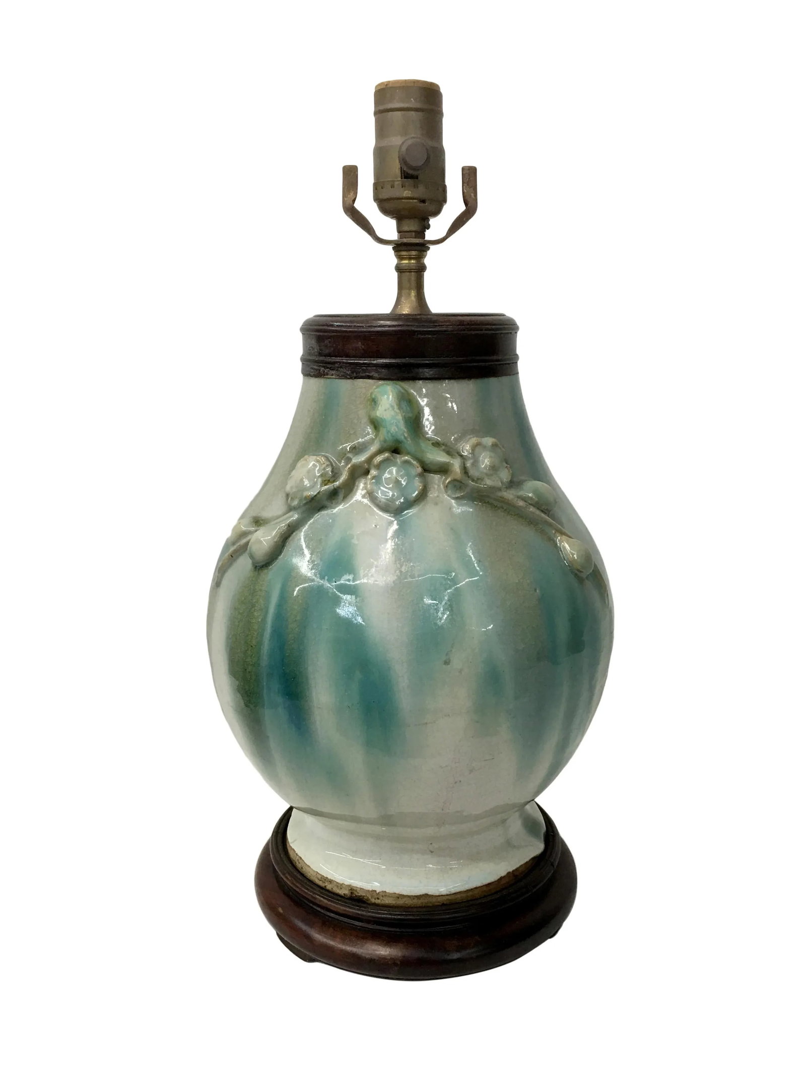 19th Century Chinese Chin Dynasty Chun Ware Vase Lamp - 4