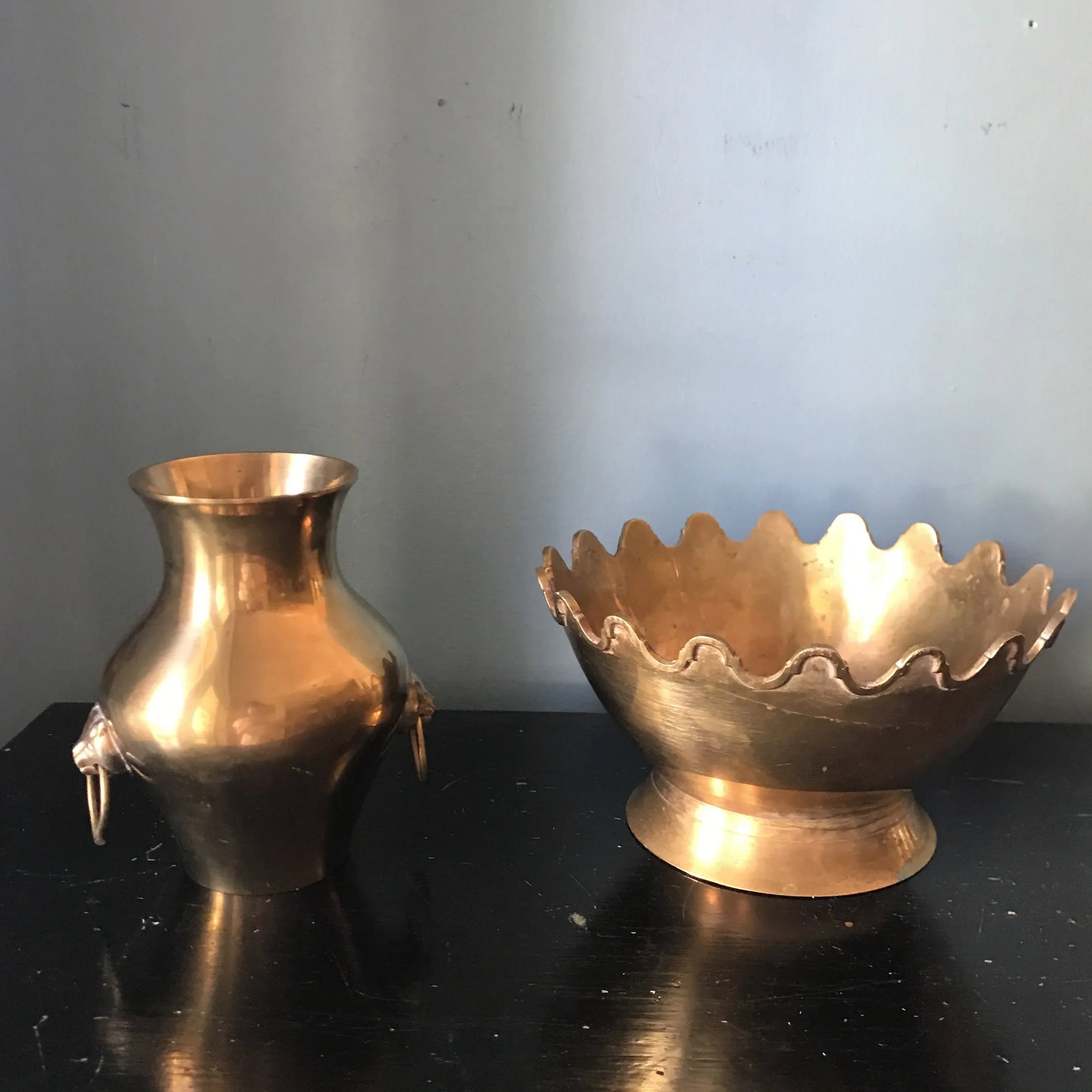 1970s Brass Urn and Planter - Pair - 7