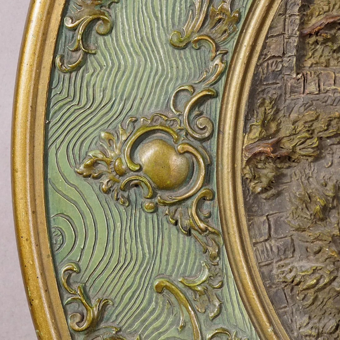 Terracotta Wall Plate With Whimsy Children in Farmer Costumes by Johann Maresch - 7