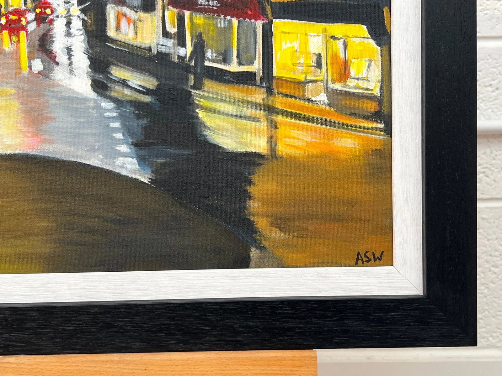 Painting of Ambleside in Lake District England at Night by English Urban Artist, 2009 - 7