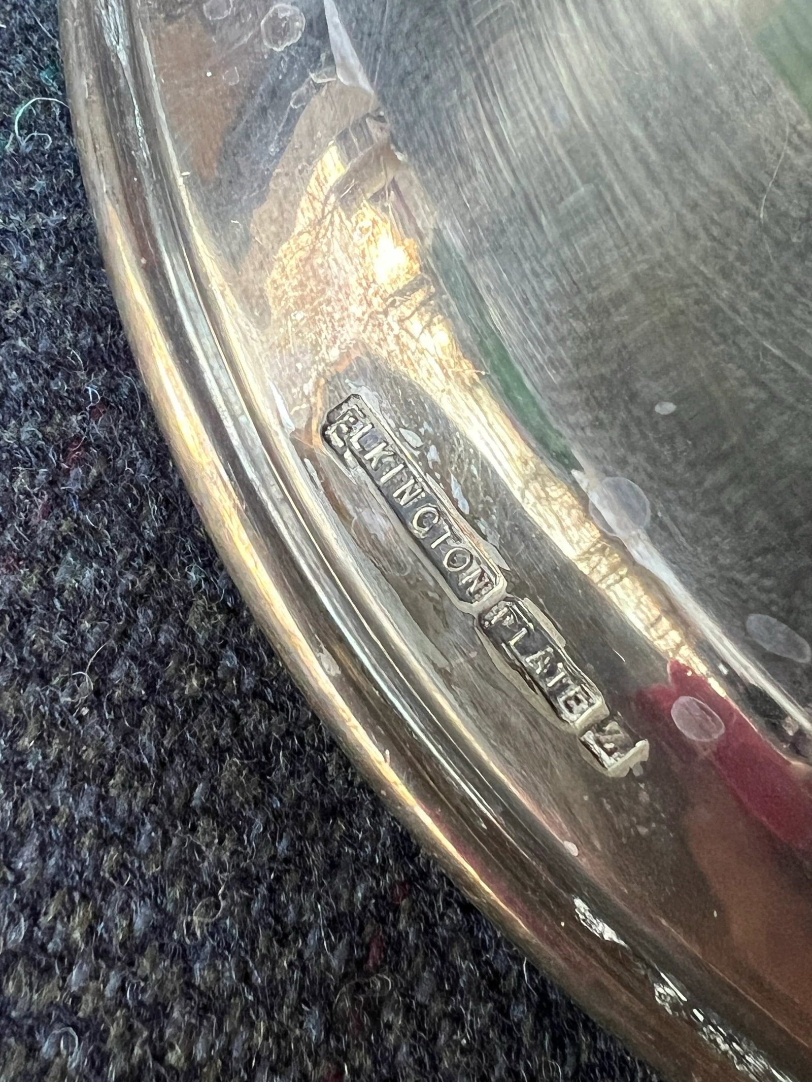 1970s Elkington Food Cloche Silverplate Stamped Meat Dome - 10