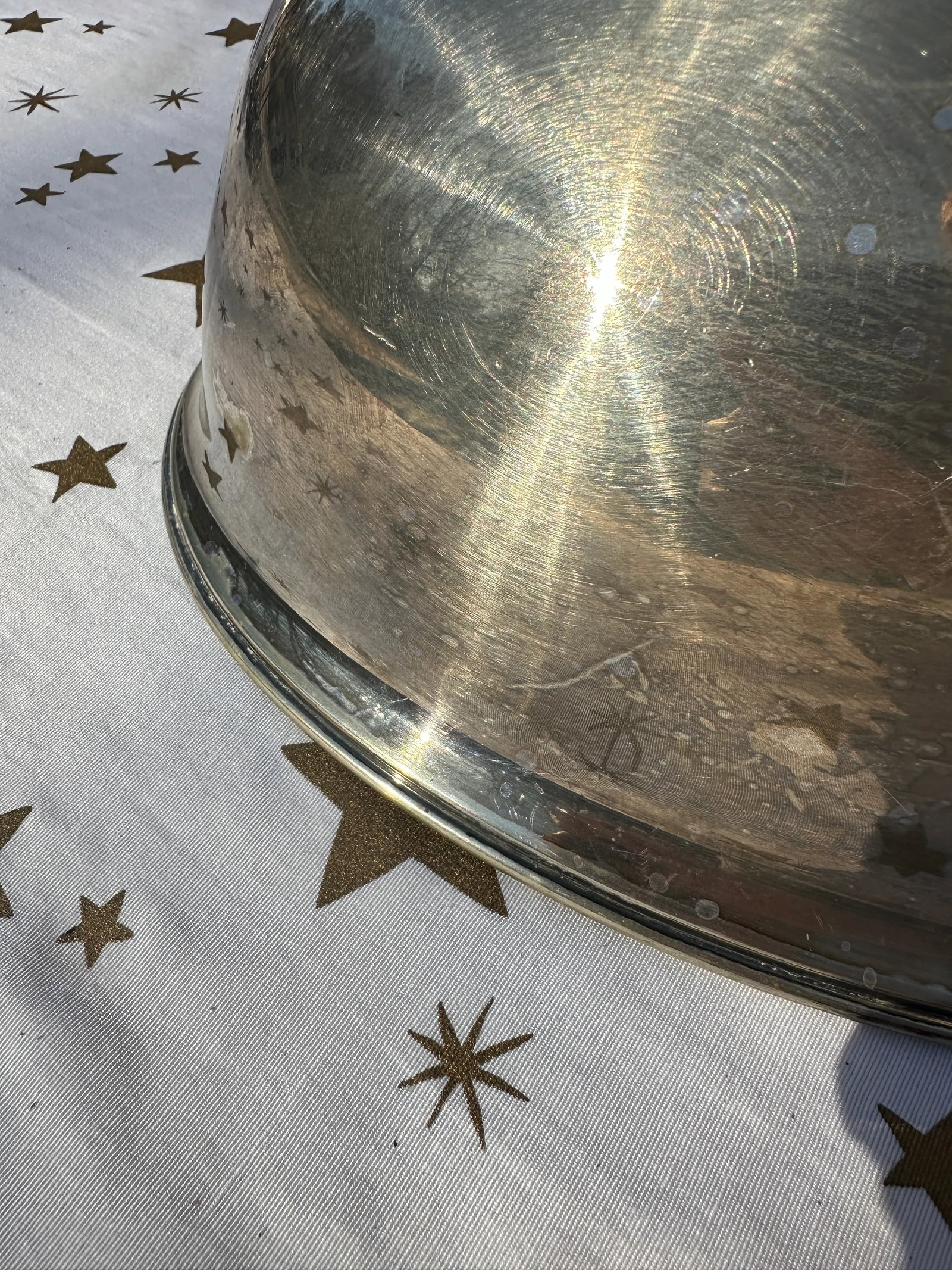 1970s Elkington Food Cloche Silverplate Stamped Meat Dome - 4