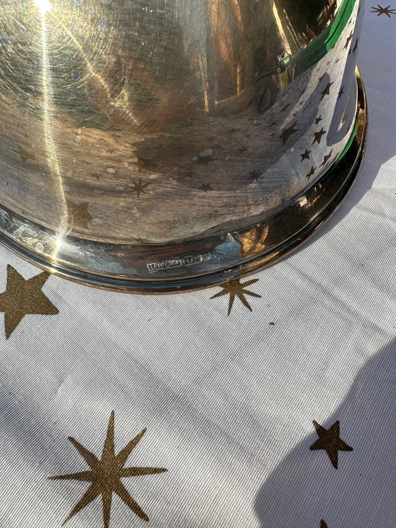 1970s Elkington Food Cloche Silverplate Stamped Meat Dome - 5