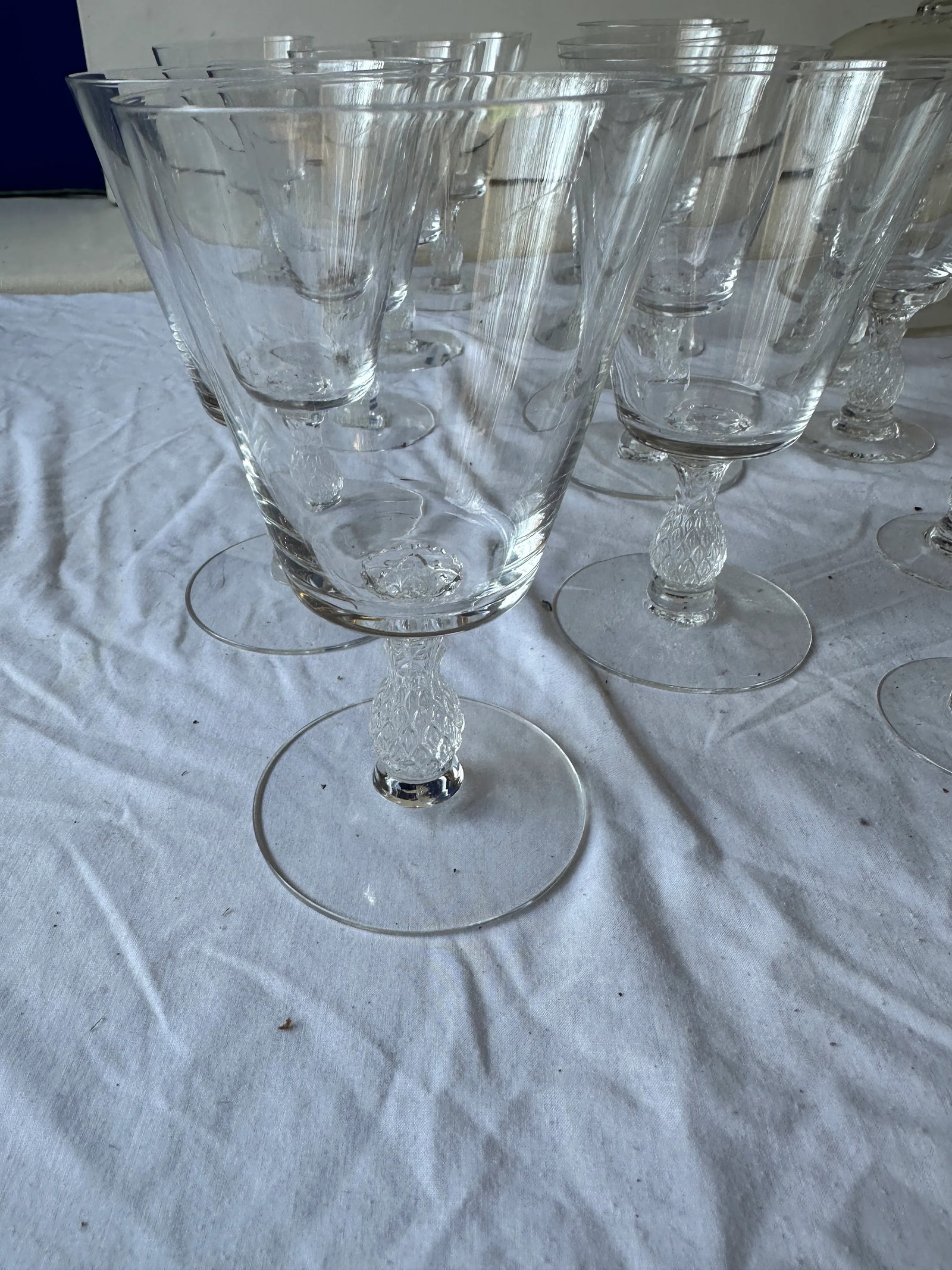 1970s Large Collection of Pineapple Crystal Cocktail Glasses - Set of 30 - 2