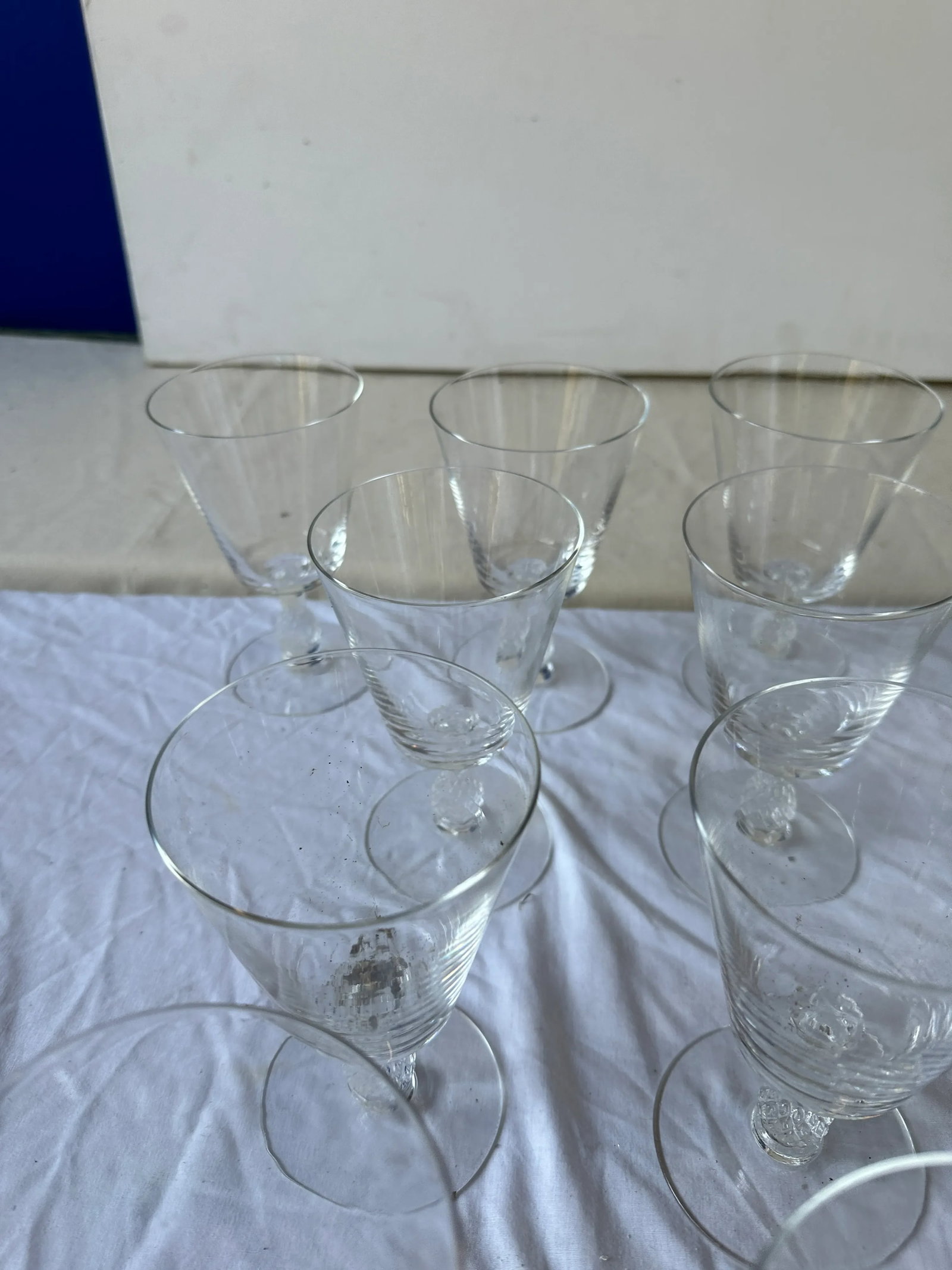 1970s Large Collection of Pineapple Crystal Cocktail Glasses - Set of 30 - 8