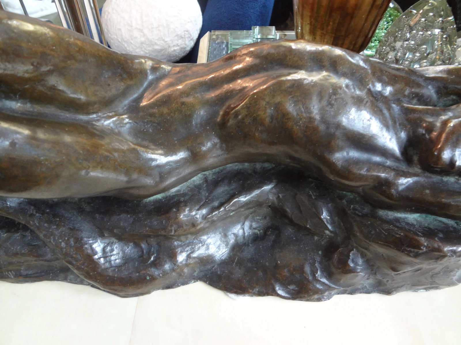 Italian Art Deco Bronze Sculpture of a Nude Male - 5