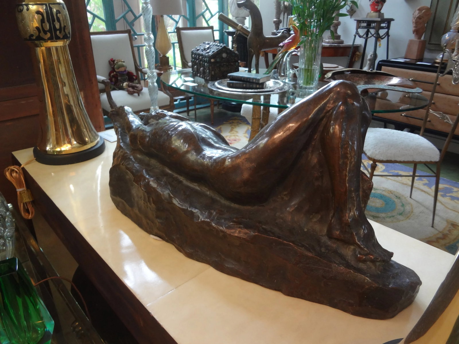 Italian Art Deco Bronze Sculpture of a Nude Male - 8