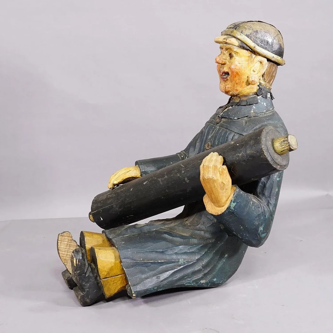 Antique Fireman From a Children's Carousel, Germany 1920s - 3