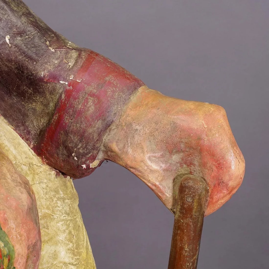 Antique Fairground Paper Mache Sculpture of a Witch or Farmer's Wive - 5