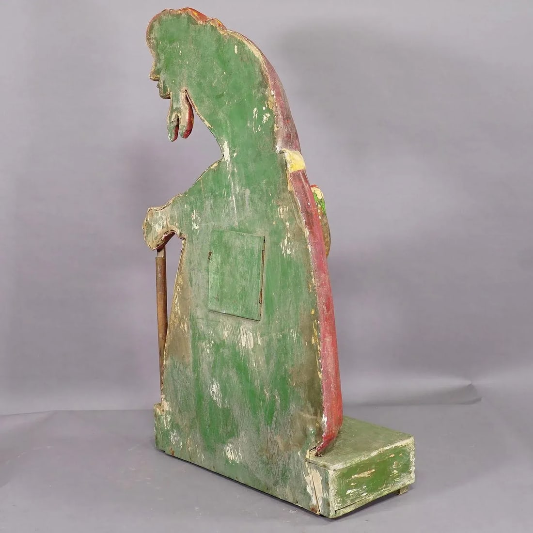 Antique Fairground Paper Mache Sculpture of a Witch or Farmer's Wive - 7