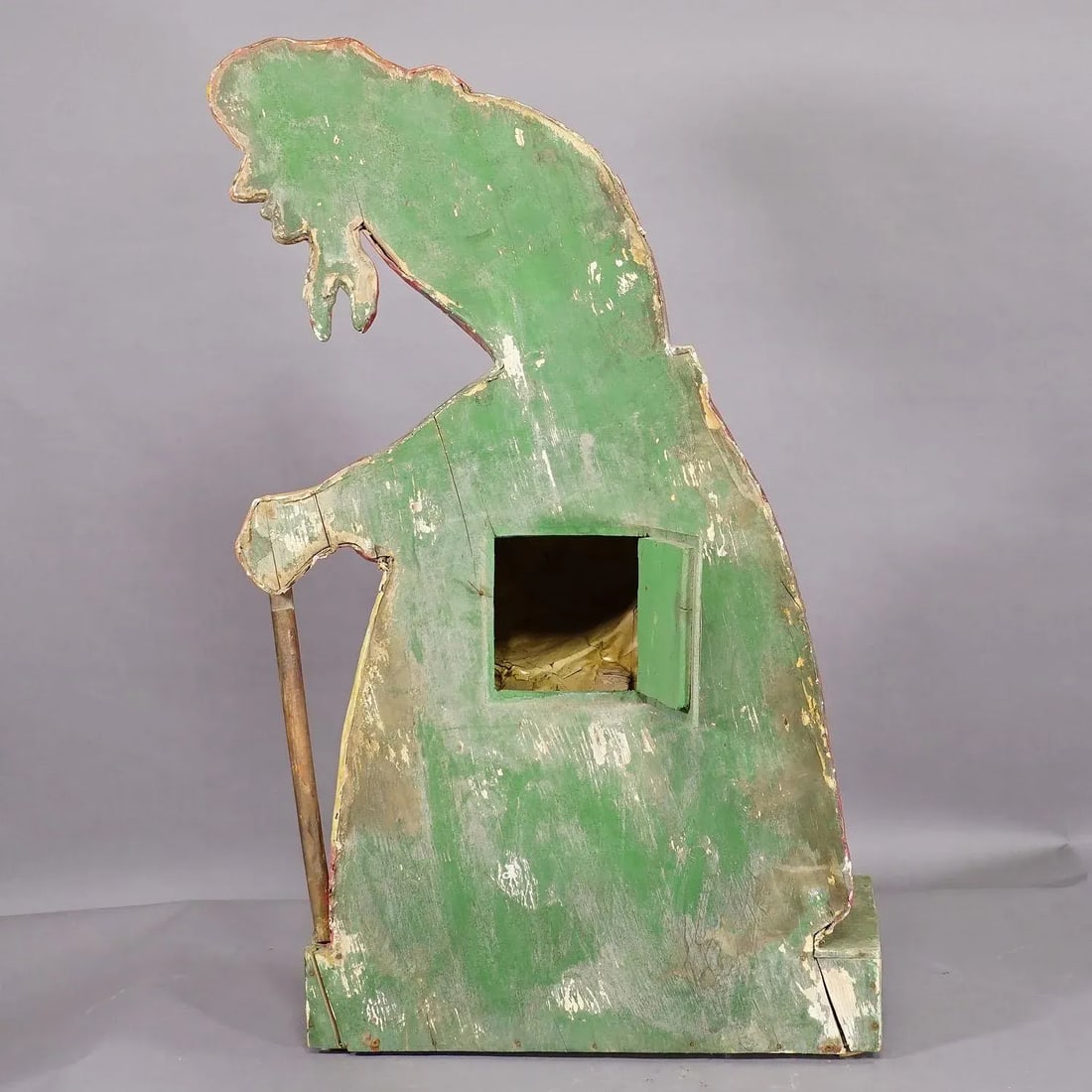 Antique Fairground Paper Mache Sculpture of a Witch or Farmer's Wive - 8