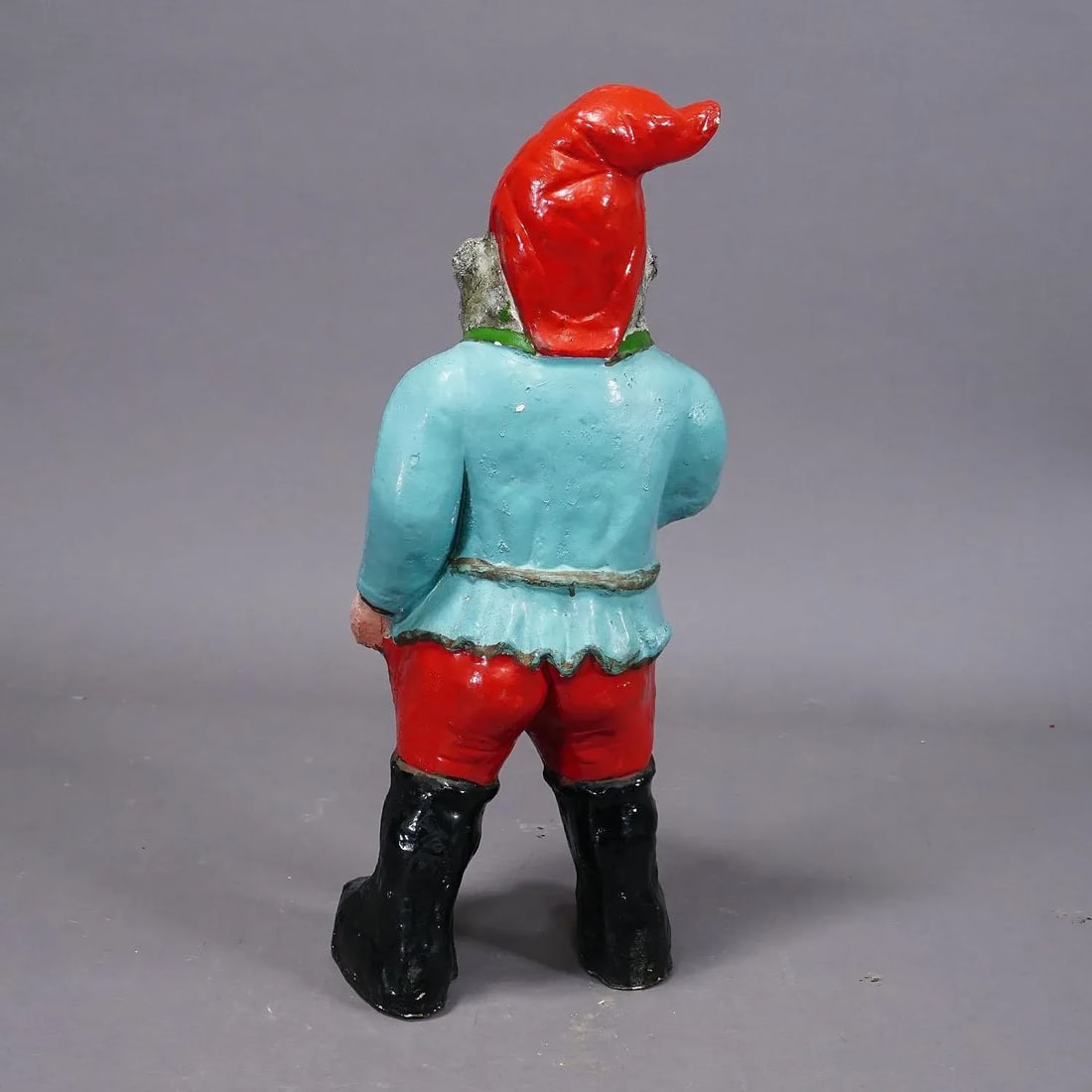 Large Terracotta Garden Gnome With Pipe, Germany Ca. 1920s - 4