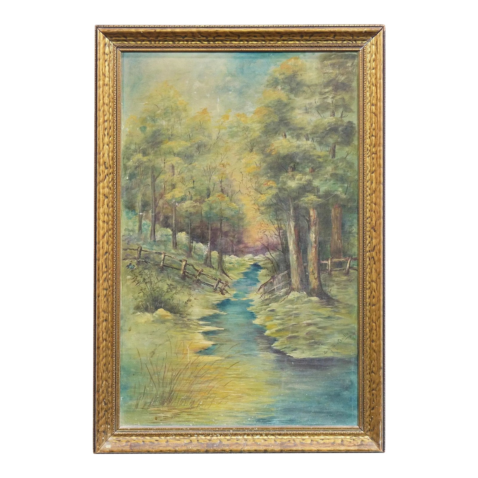 1950s Original Oil on Canvas Signed, Framed (1 of 8)
