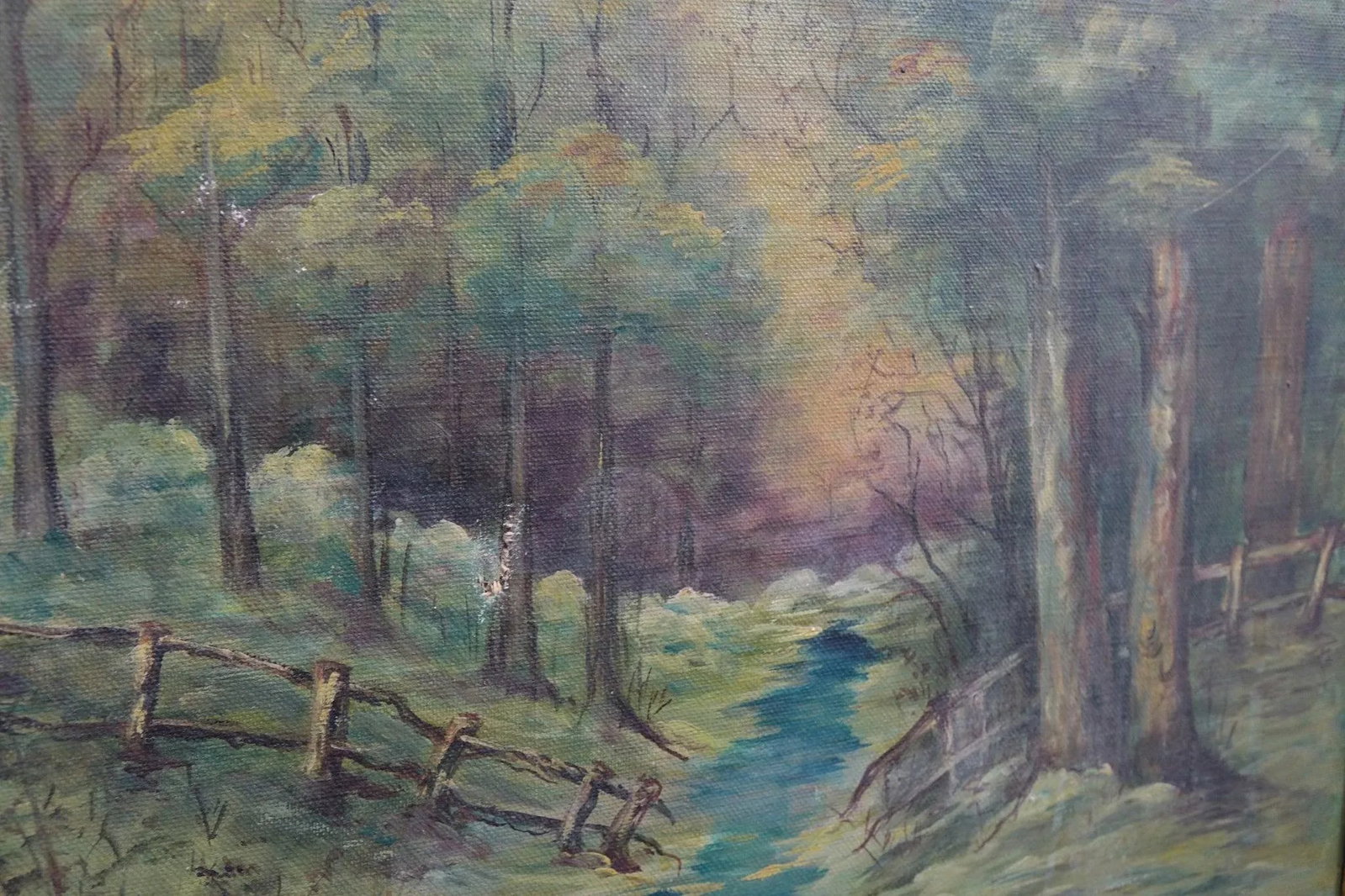 1950s Original Oil on Canvas Signed, Framed - 2