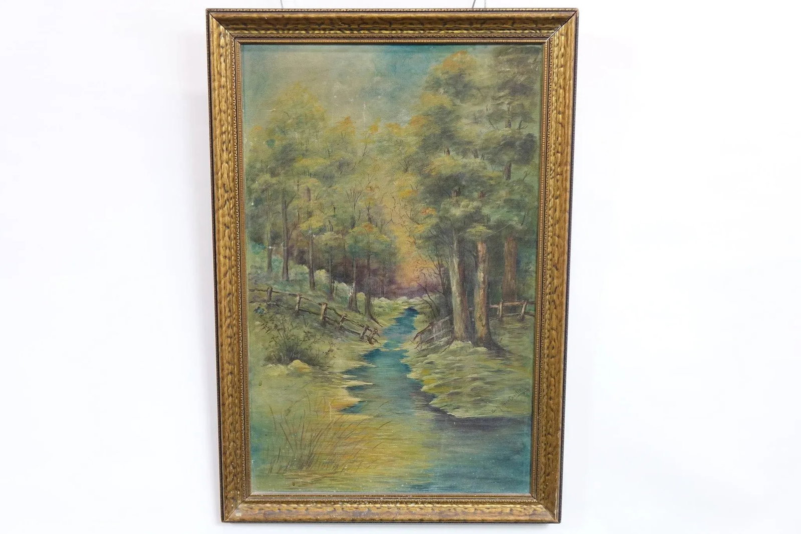 1950s Original Oil on Canvas Signed, Framed - 7