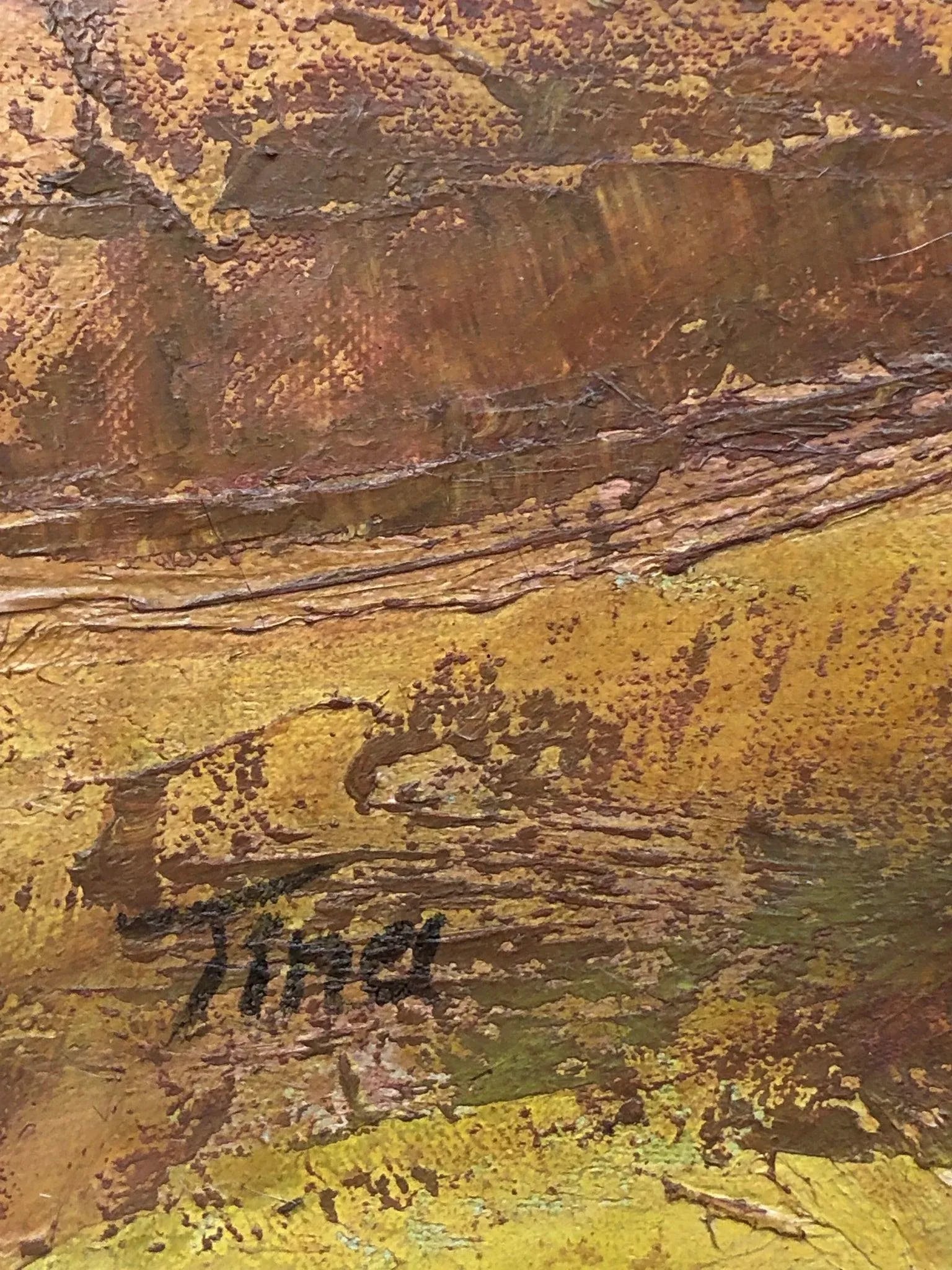 1950s Still Life Original Oil Painting Signed on the Bottom, Framed - 4