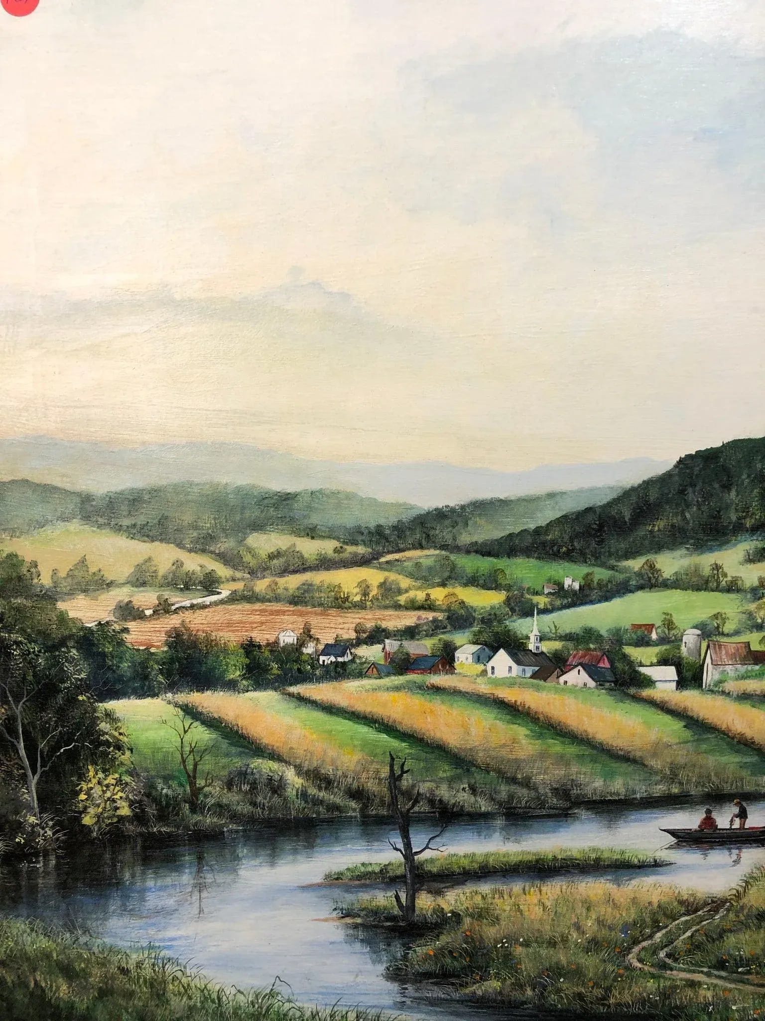 Summer's Bounty – Original Signed Oil on Board (1993) - 3