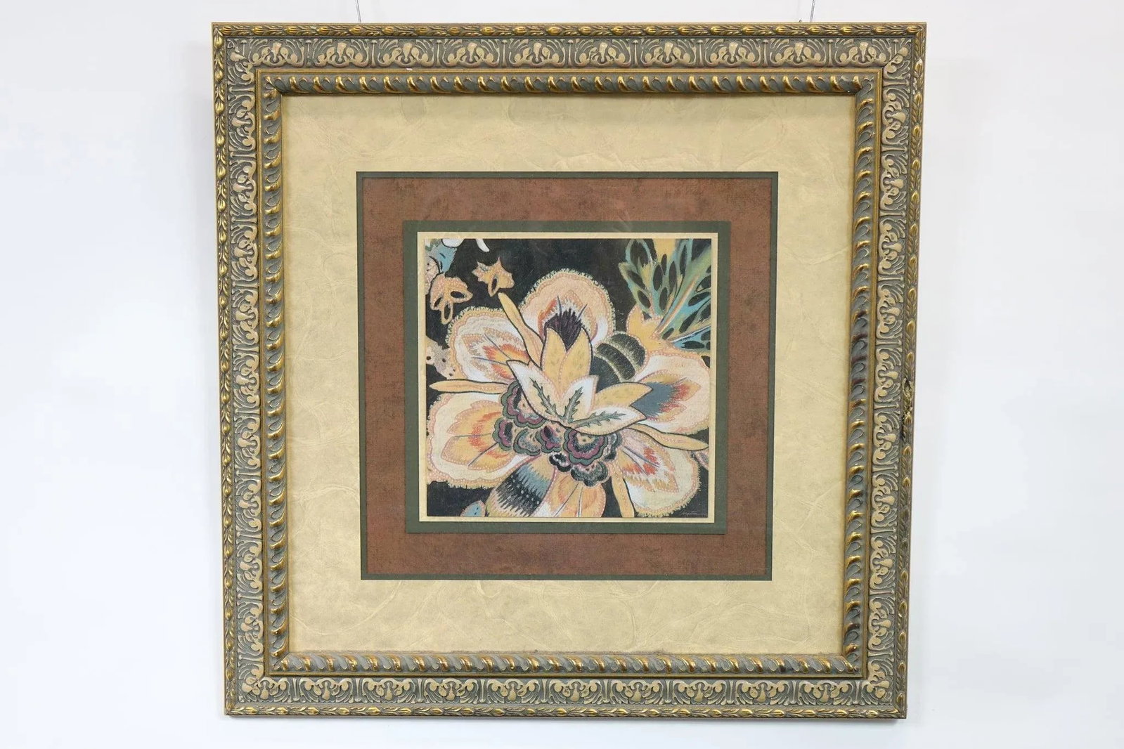 Twilight Bloom - Late 20th Century Original Watercolor Painting Signed, Framed - 6