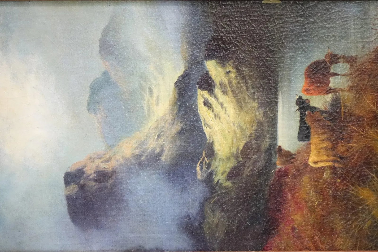 Mid 20th Century Mountain Range, Original Acrylic Painting on Canvas, Signed, Framed - 5