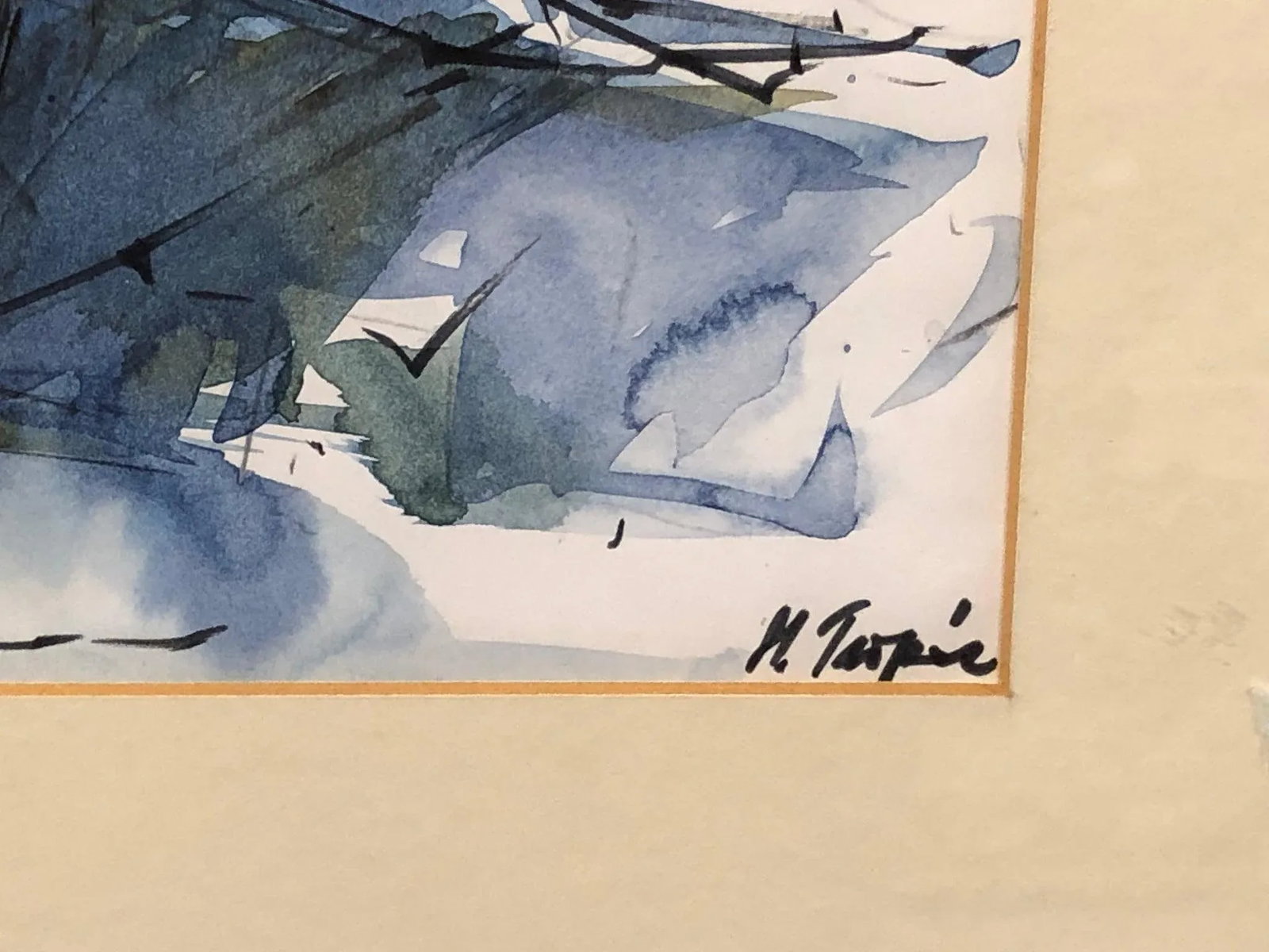Thailand Original Watercolor 1971 Signed on the Bottom, Framed - 4