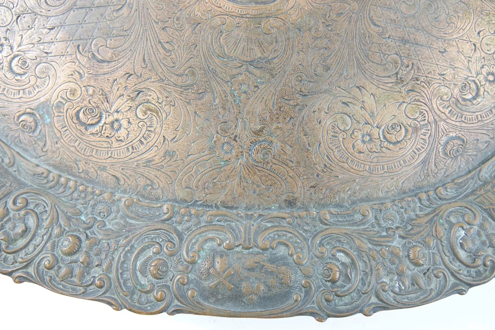 Antique British Copper Tray - 3