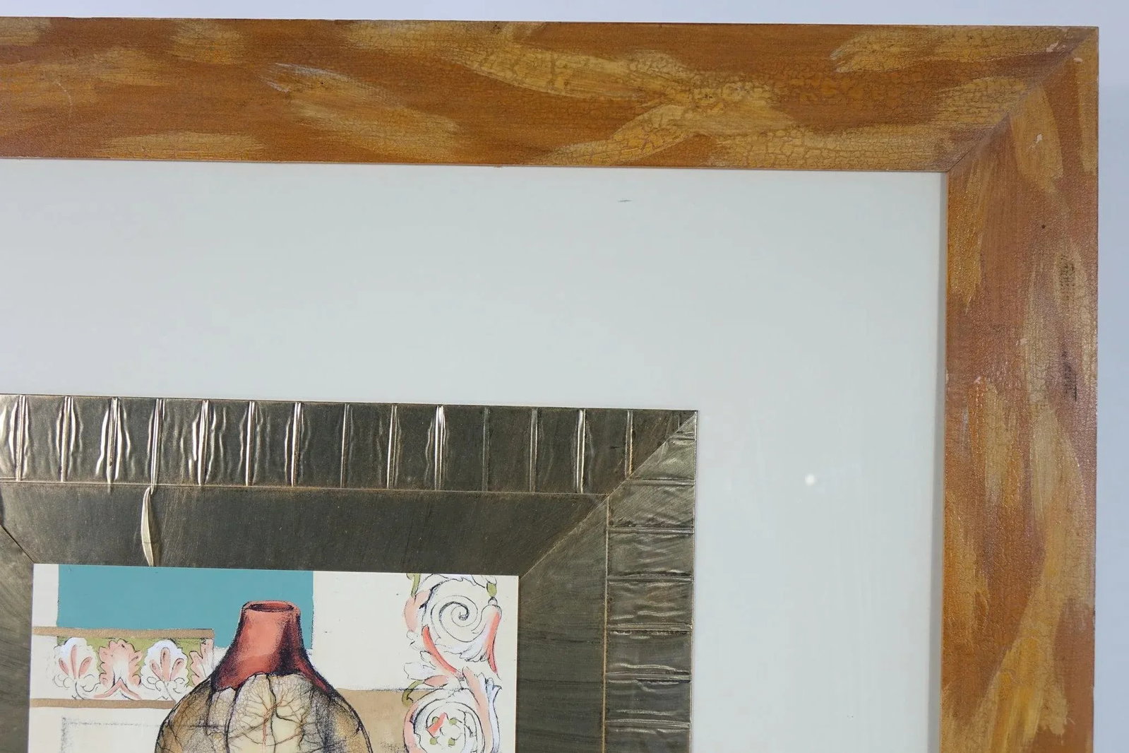 Late 20th Century Still Life Large Print of an Original Mixed Media Piece Signed - 5