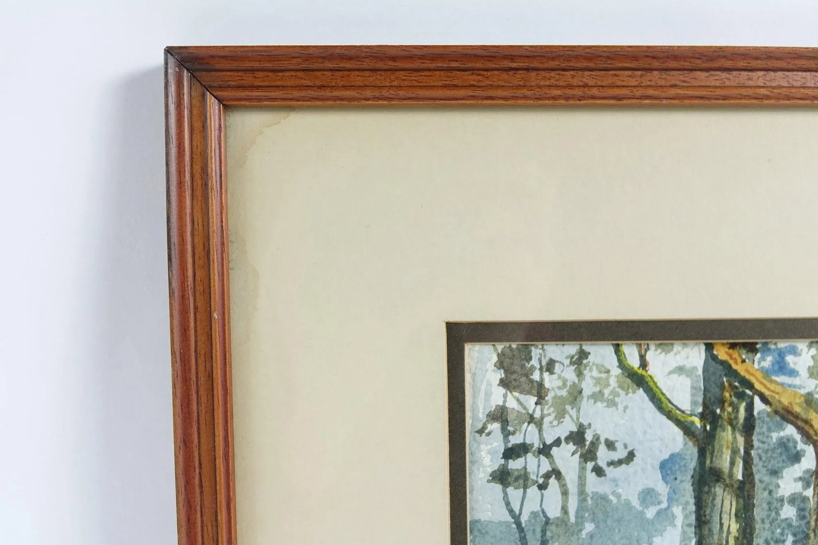 Late 20th Century Through the Woods - Original Watercolor on Paper Signed - 5