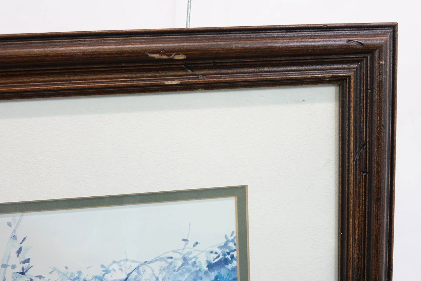 First Picking - Late 20th Century Print of Watercolor Painting Signed on the Bottom, Framed - 5