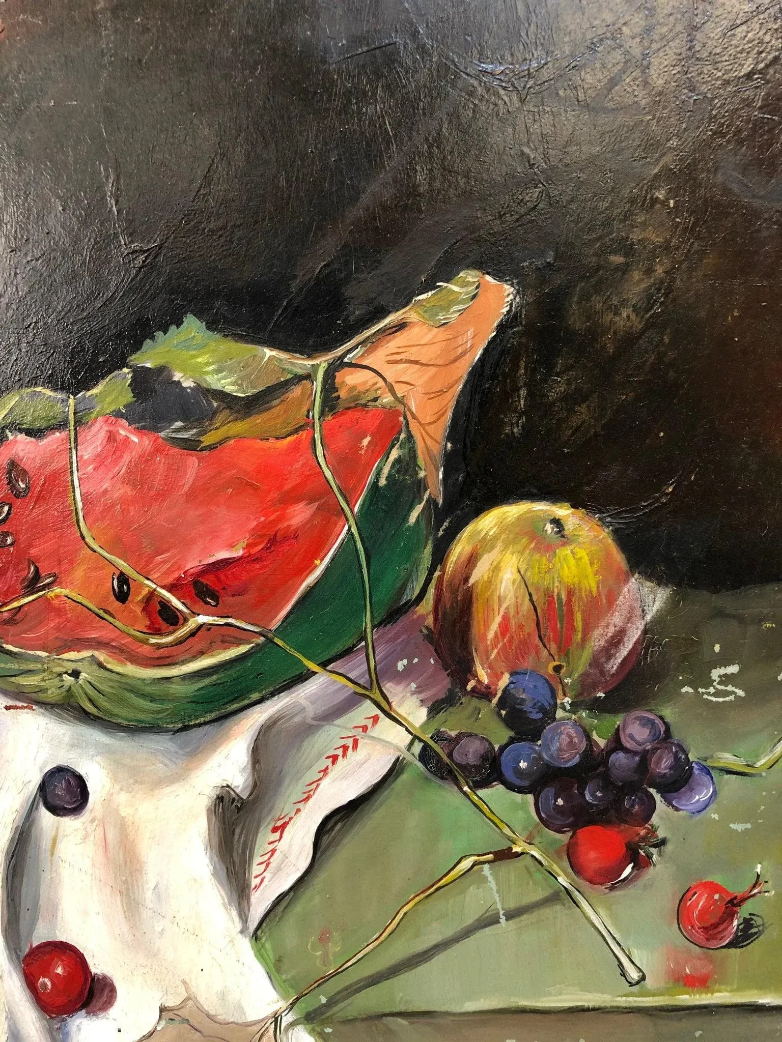 Mid 20th Century Still Life Original Oil Painting on Board - 3