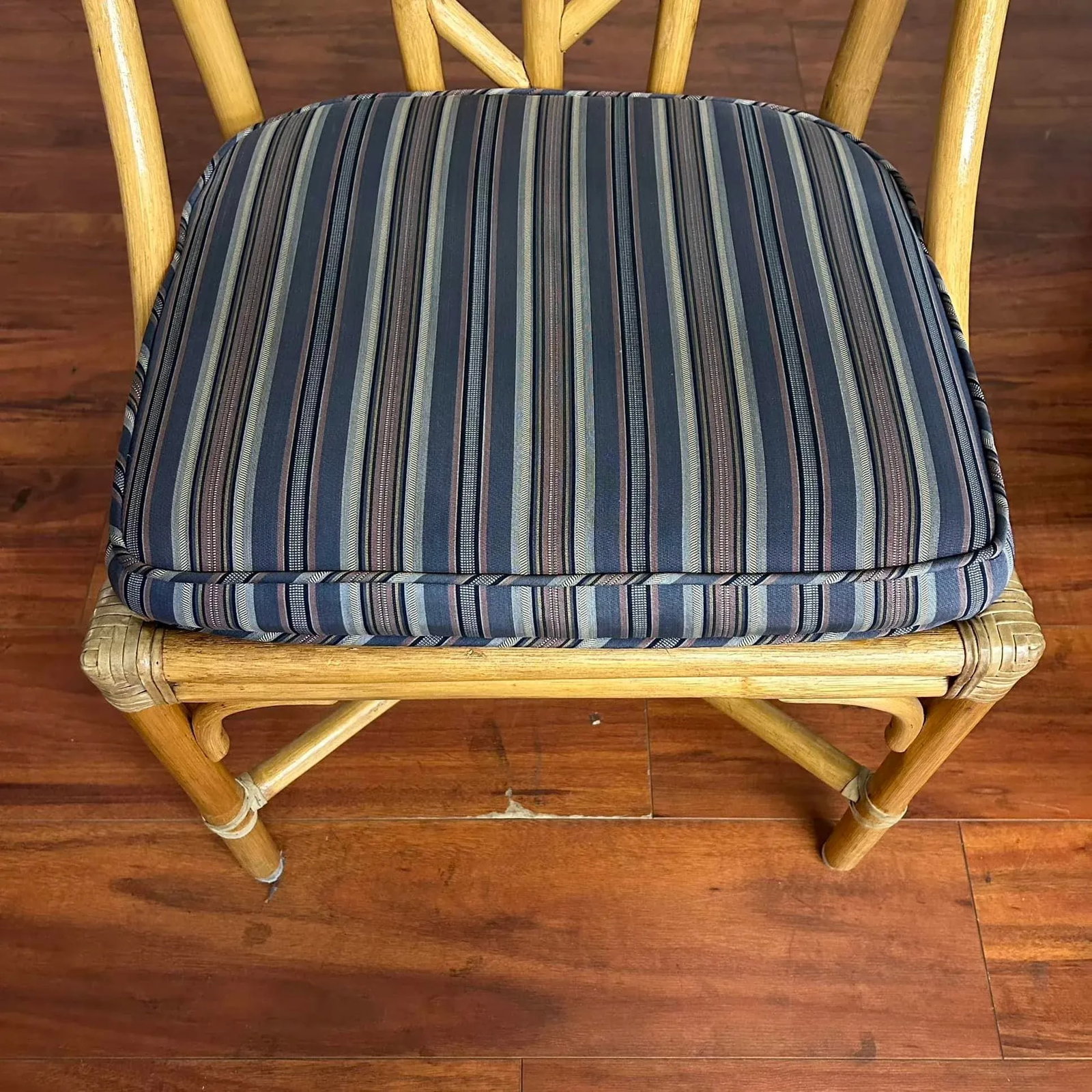 McGuire Vintage Dining Set - Square Table and Four Chairs - 11