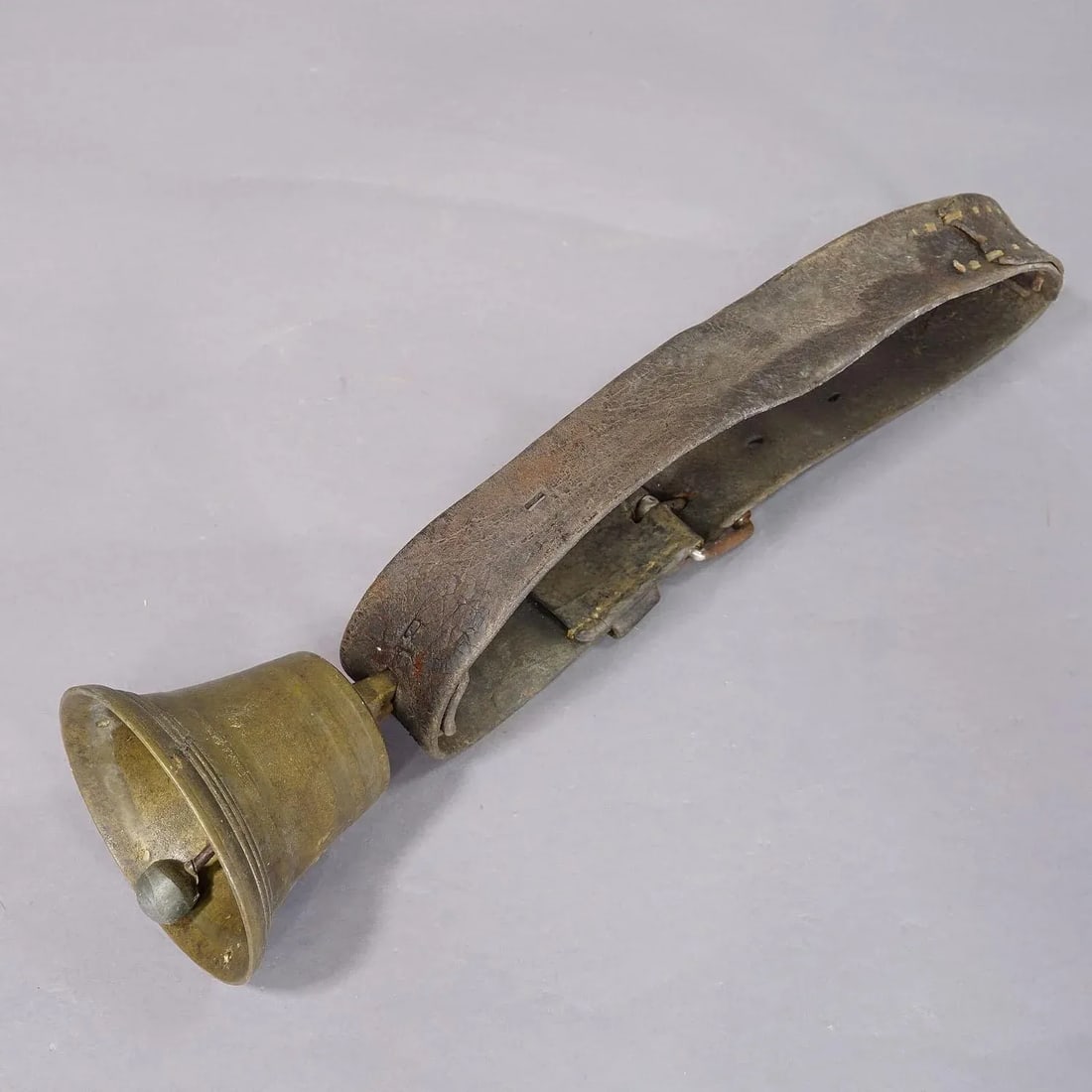 Antique Casted Bronze Cattle Bell Made in Switzerland Ca. 1900s - 7